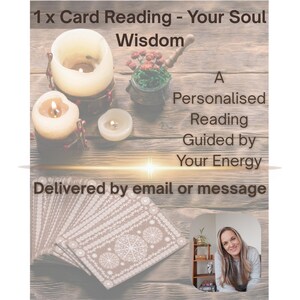 1 Karte Tarot-Lesung - Intuitive Anleitung der Seelenweisheit - Personalisierte psychische Einsicht per Nachricht oder E-Mail