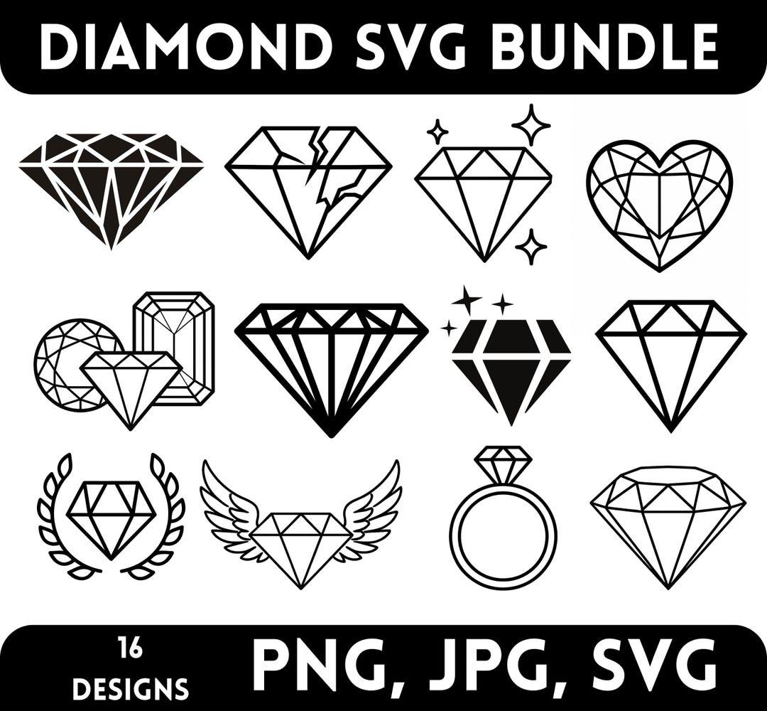 Word Diamond Svg Diamond Svg Bundle, Diamond Png, Diamonds Vector, Diamond Svg, Diamond ...
