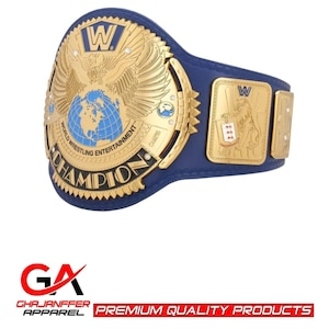 World Wrestling Entertainment Blue WWE Big Eagle Championship Title Replica Belt undisputed championship belt brass plate 2mm 4mm adult size