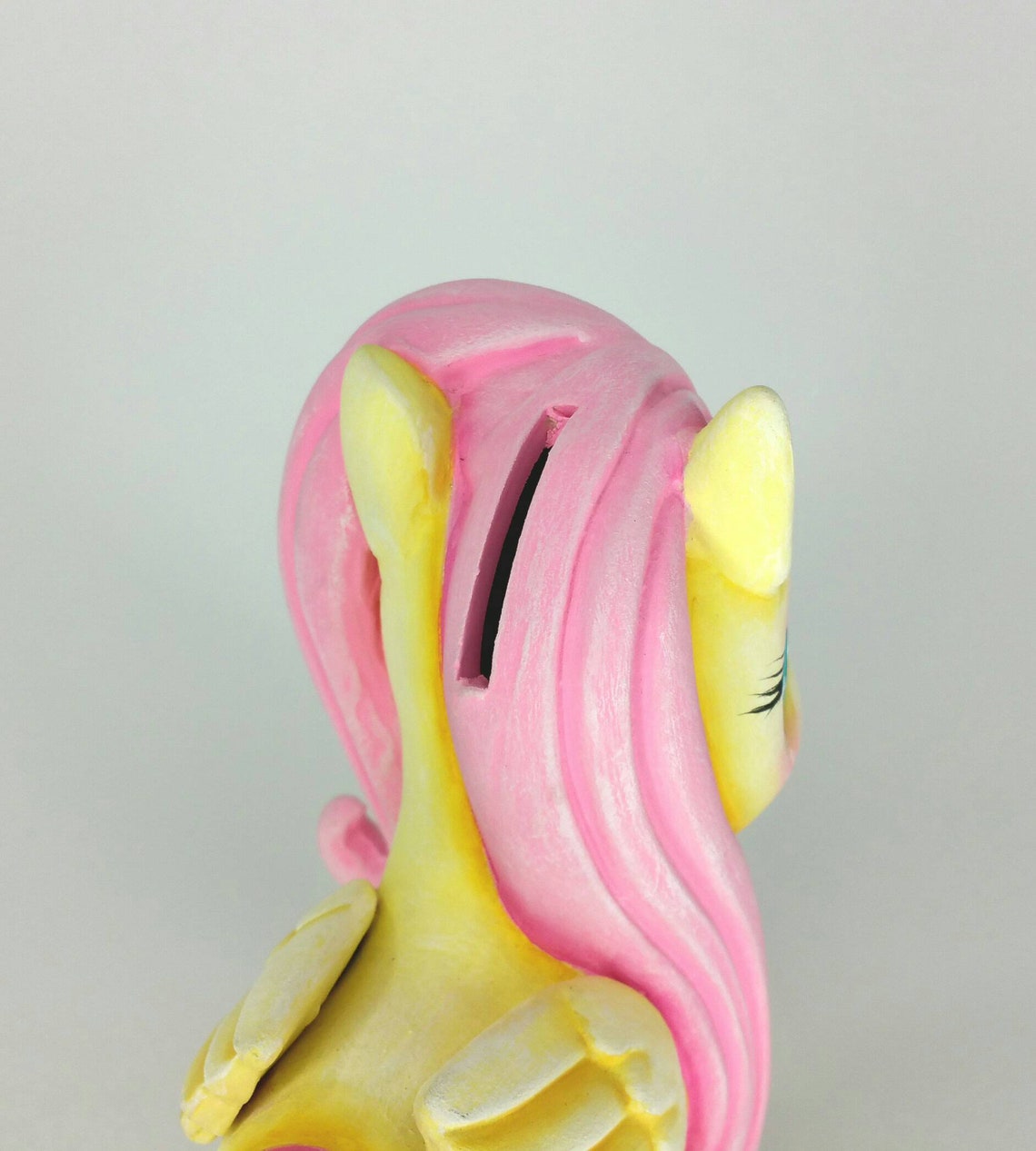 Custom Painted Fluttershy Piggy Bank My Little Pony MLP Etsy