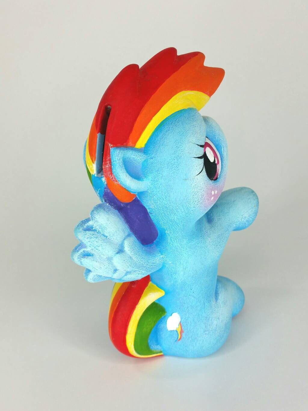 Rainbow Dash Custom Painted Piggy Bank MLP My Little Pony Etsy
