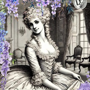 Serie de cartas de la Regencia georgiana / 12 cartas de Flora Field / Ficción histórica. Regalo por correo postal / Historia de suscripción / Franqueo incluido.