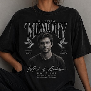 Personalized Memorial Photo Shirt, Custom In Loving Memory Tee, Bereavement Keepsake Tee