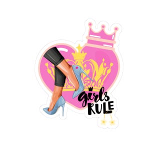 Slay Like a Queen Kiss-Cut Stickers - Stylish Decor, Laptop Stickers, Fashionable Gifts, Wall Art, Queen Vibes