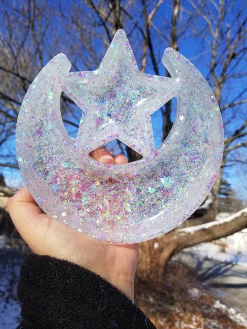 Star and Moon Dish Icy Opal