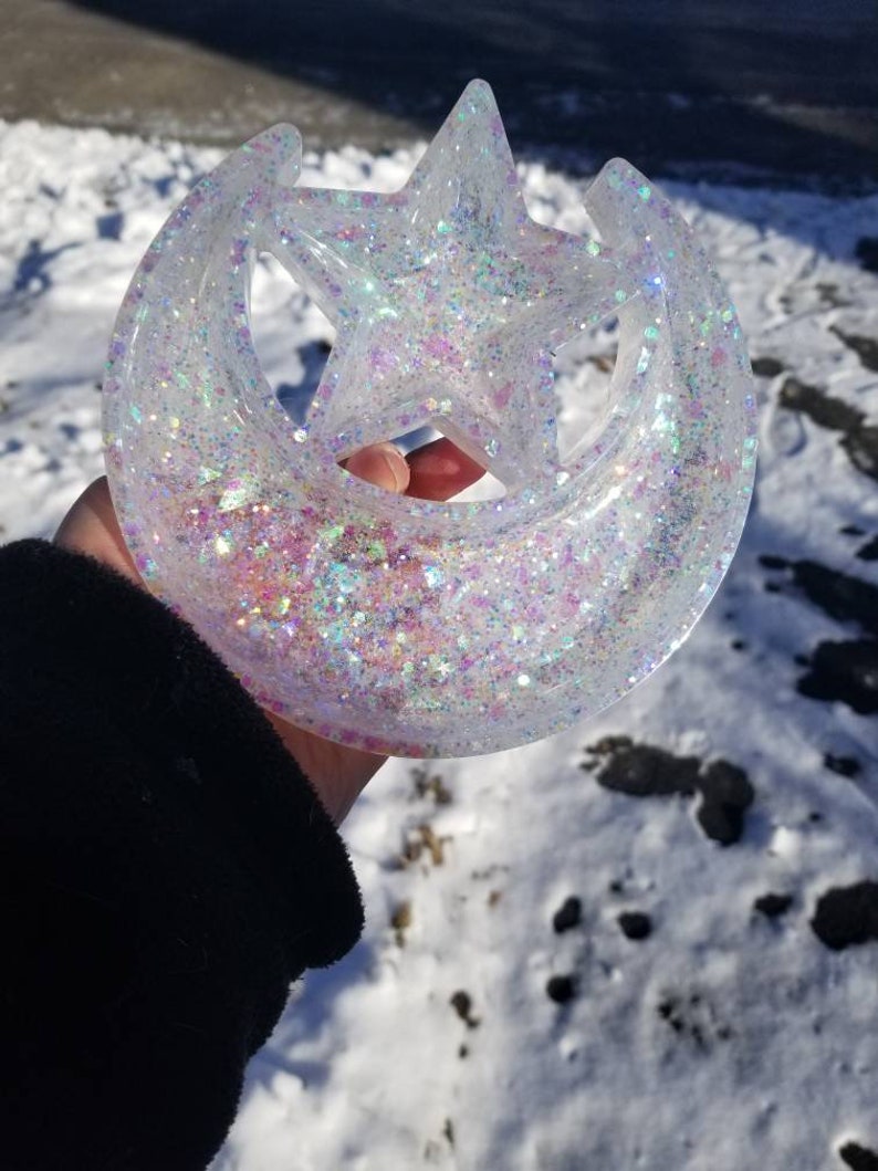 Star and Moon Dish Icy Opal