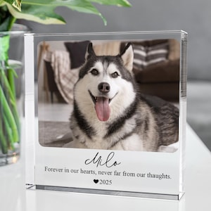 Personalised Pet Memorial Plaque |  Dog Loss Gift | Dog Memorial Gift | Dog, Cat Pet Memorial Gifts | Dog Memorial Frame