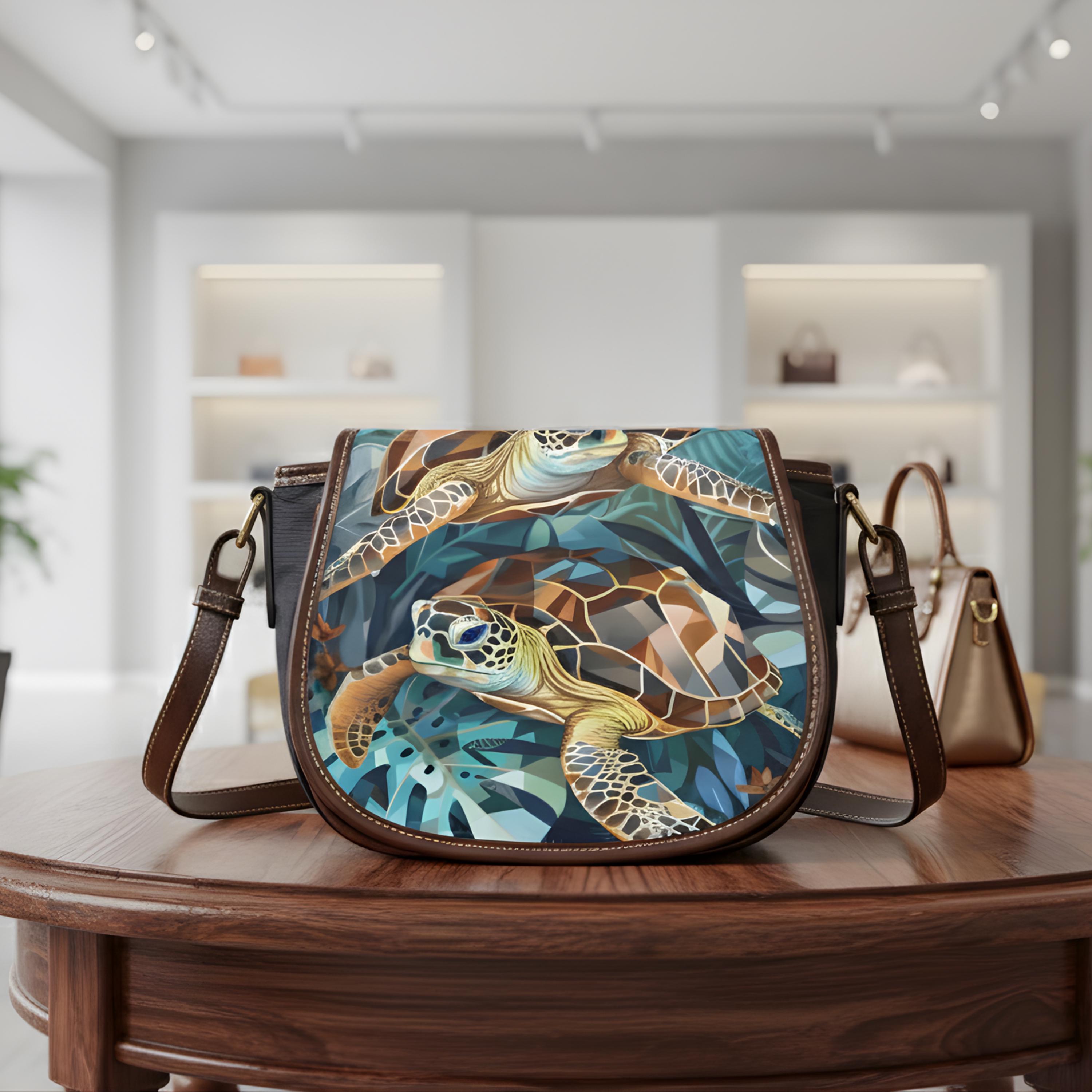 Leather Turtle Handbag - Etsy
