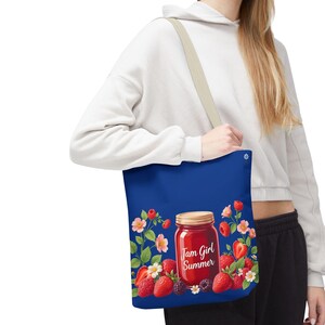 Jam Girl Summer Tote Bag: Floral Picnic Accessory