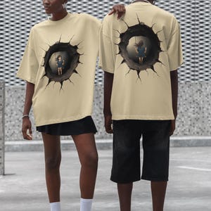 Edgy Graphic Tee for Creative Souls, Unisex Heavy Cotton T-Shirt, Unique Gift for Artists, Casual Wear, Self-Expression Apparel