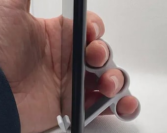 Ergonomic Phone Grip Stand – Pinky Relief Holder for One-Handed Typing & Hands-Free Use