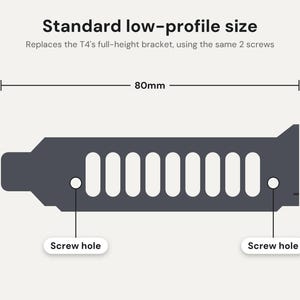 Nvidia Tesla T4 Low Profile Bracket: Vented PCIe Bracket for Low Profile Servers, Single or 3-Pack image 3