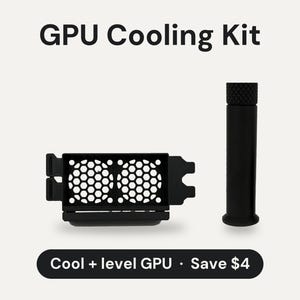 GPU Cooling Kit: Dual 40mm Fan Mount and Anti-Sag Support Bracket for Air Cooled Gaming PC, Gift for Gamers