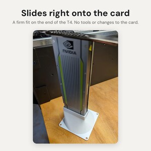 Nvidia Tesla T4 Fan Shroud Adapter: 40, 60, 80, 92 or 120mm Fan Cooling Duct for Data Center GPU in a Regular PC image 3