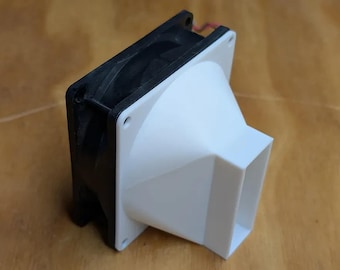 Nvidia A2 Fan Shroud Adapter: 40, 60, 80, 92 or 120mm Fan Cooling Duct for Data Center GPU in a Regular PC