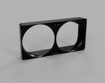Lian Li O11 Dynamic Dual 80mm Fan Exhaust Duct: Rear Fan Mount for O11D, Velocity Stack Airflow, No Inserts Needed