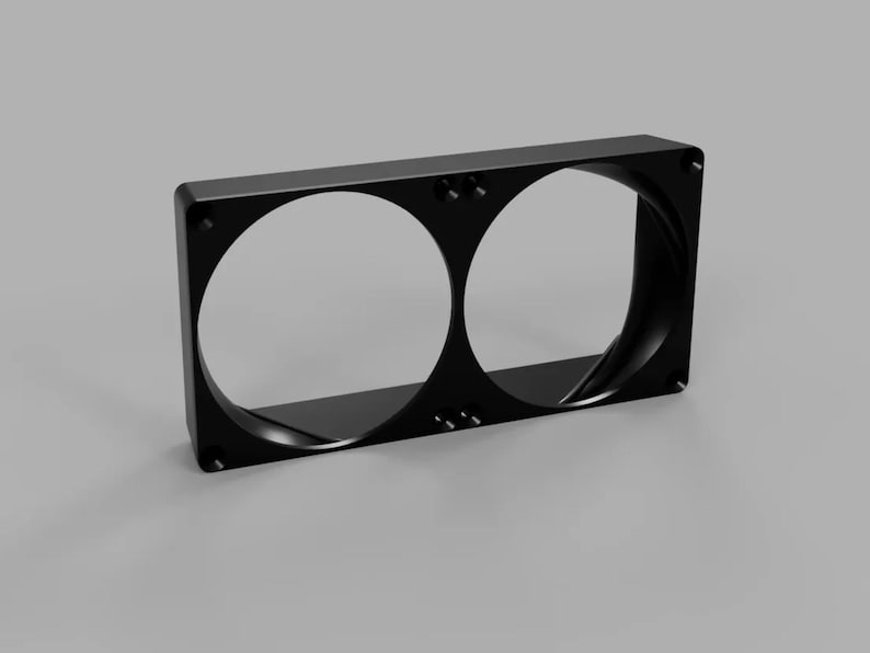 Conducto de extracción de aire con doble ventilador dinámico de 80 mm para Lian Li O11: Montaje trasero del ventilador para O11D, flujo de aire tipo Velocity Stack, no requiere insertos. imagen 1