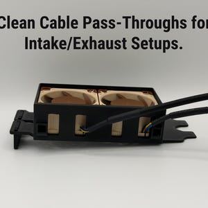 PCI Double 40mm Fan Mount: Lower GPU Temps, 2 Slot Bracket, Server Cooling Upgrade image 2