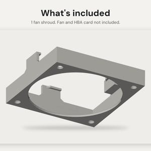 LSI 9300-16i Fan Shroud: 92mm Noctua NF-A9x14 Cooler Mount for HBA Card, Homelab and Server Cooling image 8