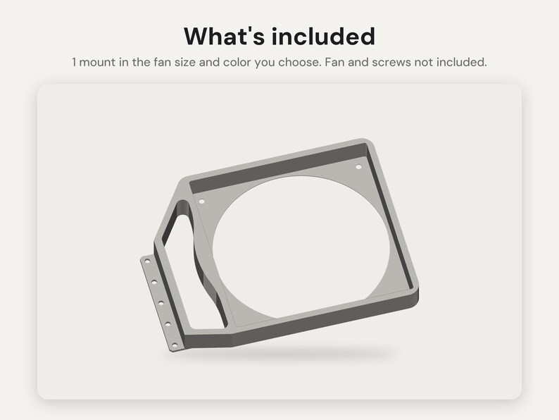 PCI Slot Fan Mount for 92, 120 or 140mm Fans: HBA and NIC Expansion Card Cooling image 8
