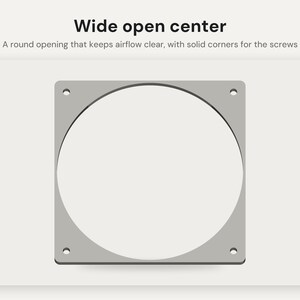PC-ventilatorafstandhouders: ventilatorverhogers voor 40, 60, 80, 92, 120 en 140 mm ventilatoren in 5, 10 of 15 mm voor voldoende ruimte voor radiatoren en behuizingsventilatoren. afbeelding 6
