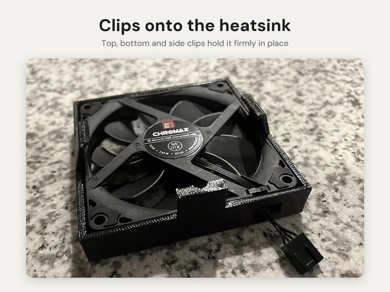 LSI 9300-16i Fan Shroud: 92mm Noctua NF-A9x14 Cooler Mount for HBA Card, Homelab and Server Cooling image 4