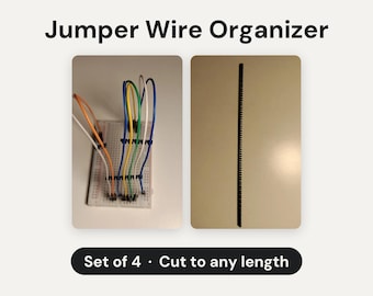 Jumper Wire Organizer Set of 4: Cut-to-Length 36 Slot Breadboard Wire Comb