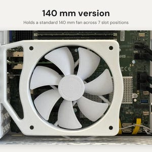 PCI Slot Fan Mount for 92, 120 or 140mm Fans: HBA and NIC Expansion Card Cooling image 6
