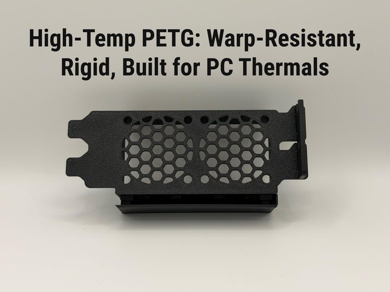 PCI Double 40mm Fan Mount: Lower GPU Temps, 2 Slot Bracket, Server Cooling Upgrade image 6