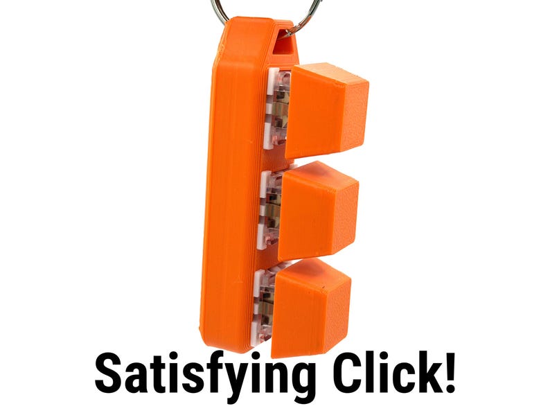 Clicky Fidget Schlüsselbund Mechanische Tastatur Schlüsselbund Schalter Spielzeug, Satisfizing Bild 3