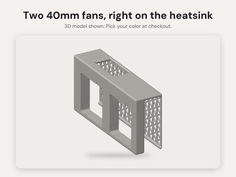 LSI 9305-24i Fan Shroud: Dual 40mm Noctua NF-A4x10 Cooling Duct for HBA Card, Homelab and Server image 3