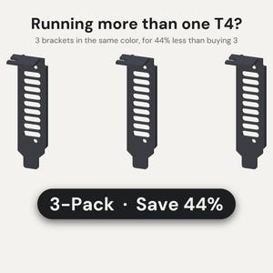 Nvidia Tesla T4 Low Profile Bracket: Vented PCIe Bracket for Low Profile Servers, Single or 3-Pack image 4
