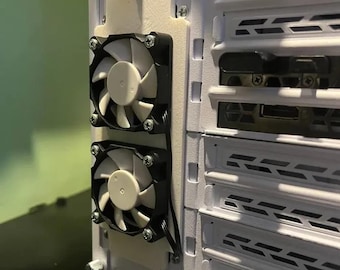 Lian Li O11 Dynamic Mini HDD Cage Fan Cover: Dual 40mm or 50mm Fan Mount, Lower Hard Drive Temps up to 10C