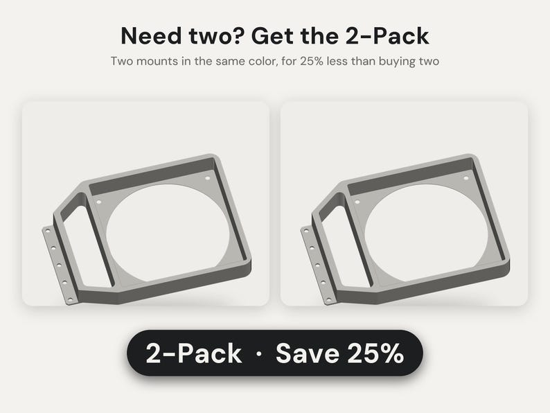 PCI Slot Fan Mount for 92, 120 or 140mm Fans: HBA and NIC Expansion Card Cooling, Single or 2-Pack image 2