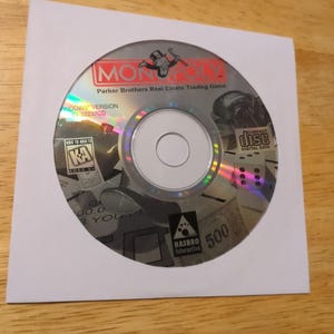 Monopoly PC CD-Rom Windows 95 – Jeu De Société Hasbro 1995 NTSC