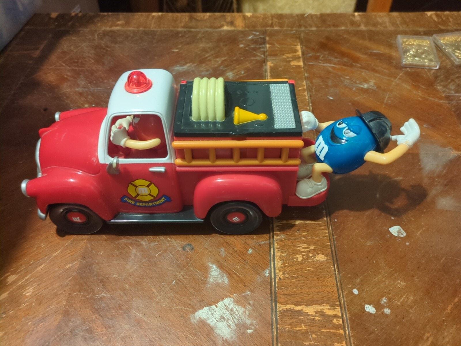 M&M Red and Blue Fire Truck Candy Dispenser - Etsy