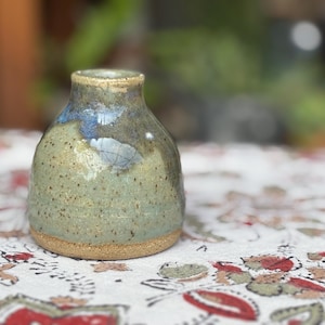 Hand Glazed Small Vase: Hand Thrown Pottery