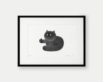 Kitty No.116 – A4 Limited Edition Print