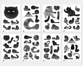 The Furry Thing Sticker Sheet Set of 8