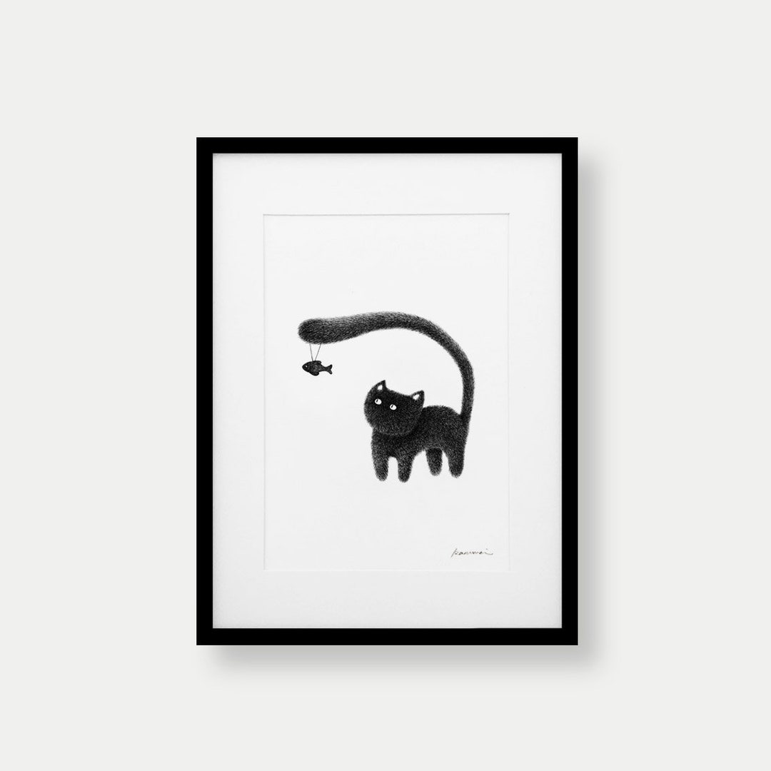 Kitty No.7 A3 Open Edition Print - Etsy