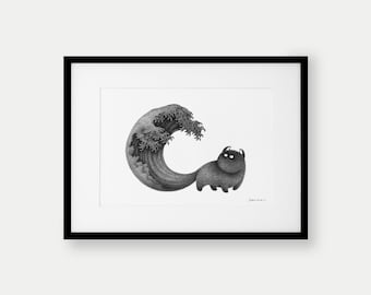 Kitty No.9 – A4 Open Edition Print