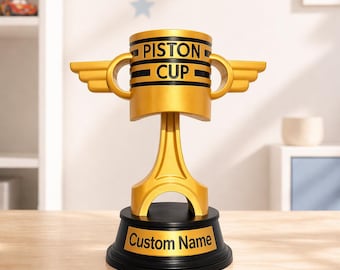 Trophée de course personnalisé avec nom | Livraison gratuite dans le monde entier