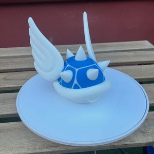 Blauwe Shell Mario Kart Trailer Balbeschermer 2 inch 5 centimeter