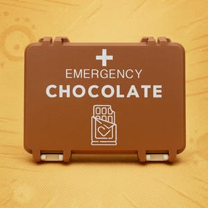 3D Printed Emergency Chocolate Box for Desk or Secret Stash