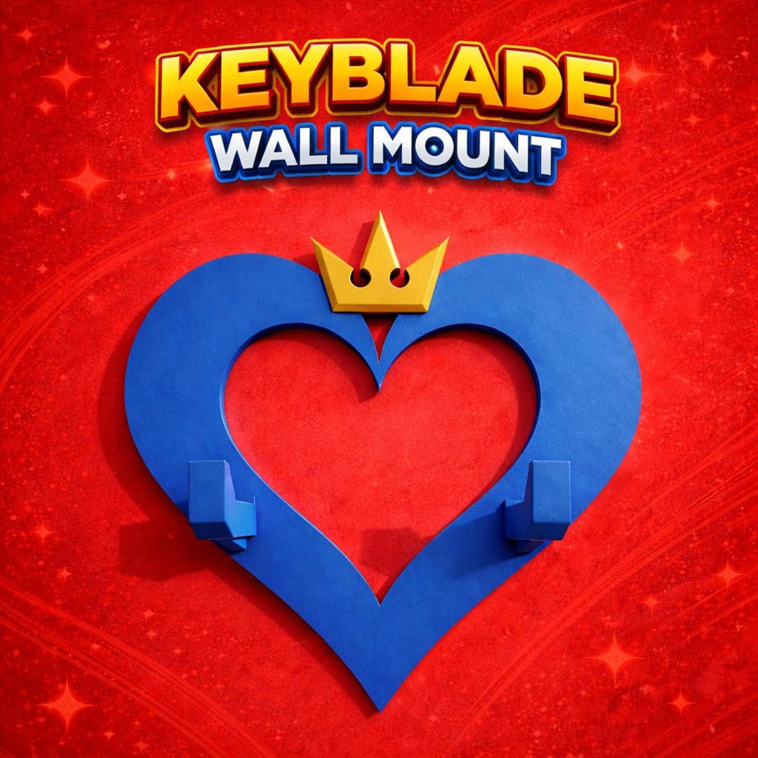 Keyblade Wall Mount | Kingdom Hearts Keyblade Holder | Keyblade Display ...