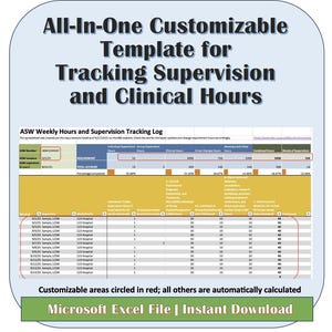 LCSW Supervision and Clinical Hours Tracker