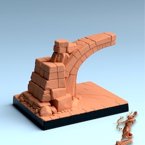 32mm Base STL – Fantasy Wargaming Display Base "Keep The Balance" – Printable Miniature Hero Base – Fantasy Terrain Digital Download