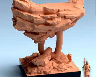 Base STL de 32 mm – Base de exhibición para juegos de guerra de fantasía "Encadenado para siempre" – Base imprimible para miniaturas de héroes – Descarga digital de terreno de fantasía