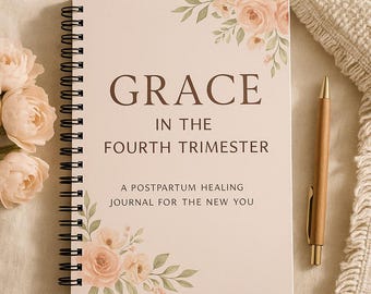 Postpartum Healing Journal | New Mom Self-Care Tracker (Printable PDF)