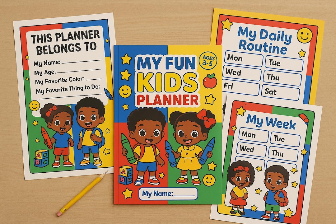 Kids Daily Planner Printable – Fun Routine & ABC Practice (ages 3-5 ...
